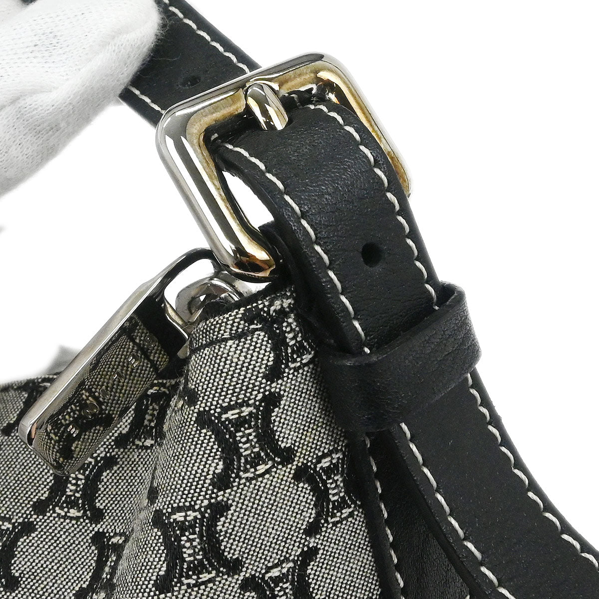 Celine Black Macadam Handbag