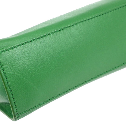 Celine Green Leather 2way Shoulder Handbag