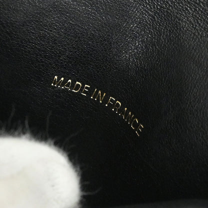 Chanel Black Satin Bicolore Coin Purse Wallet