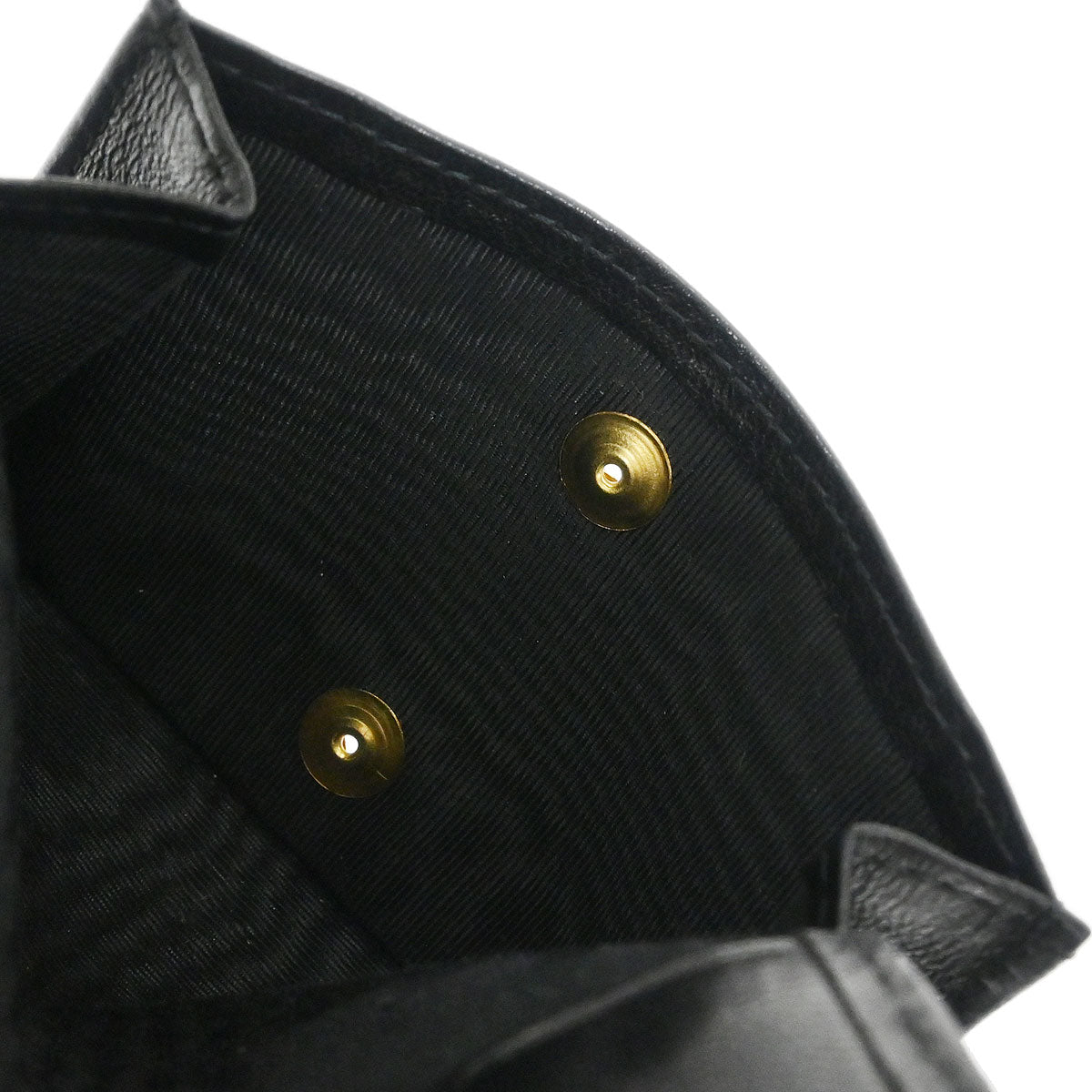 Chanel Black Satin Bicolore Coin Purse Wallet