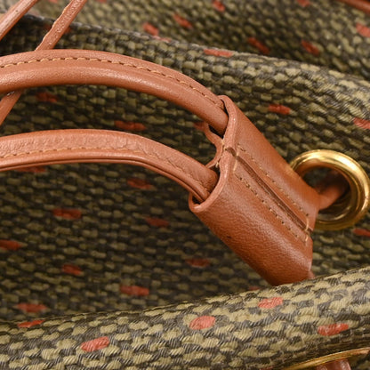 Yves Saint Laurent Brown PVC Bucket Drawstring Shoulder Bag