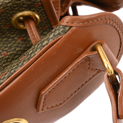 Yves Saint Laurent Brown PVC Bucket Drawstring Shoulder Bag