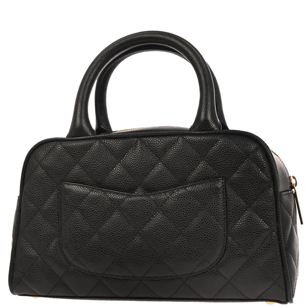 Chanel 2003-2004 Black Caviar Skin Bowling Bag 27