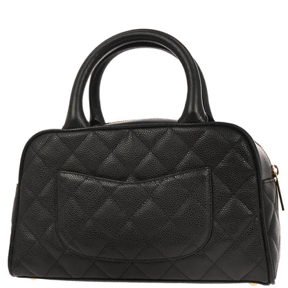 Chanel 2003-2004 Black Caviar Skin Bowling Bag 27