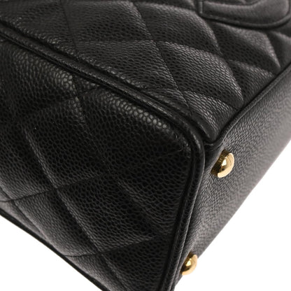 Chanel 2003-2004 Black Caviar Skin Bowling Bag 27