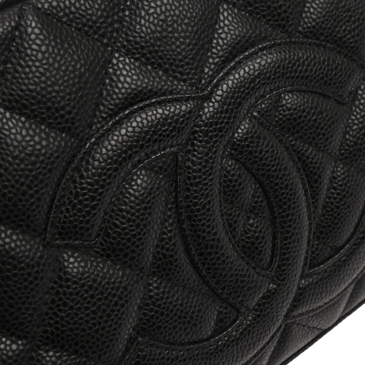 Chanel 2003-2004 Black Caviar Skin Bowling Bag 27
