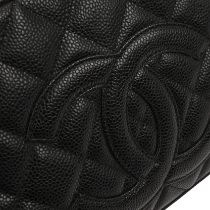 Chanel 2003-2004 Black Caviar Skin Bowling Bag 27