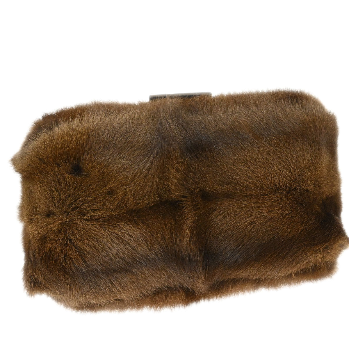 Fendi * Brown Rabbit Python Handbag