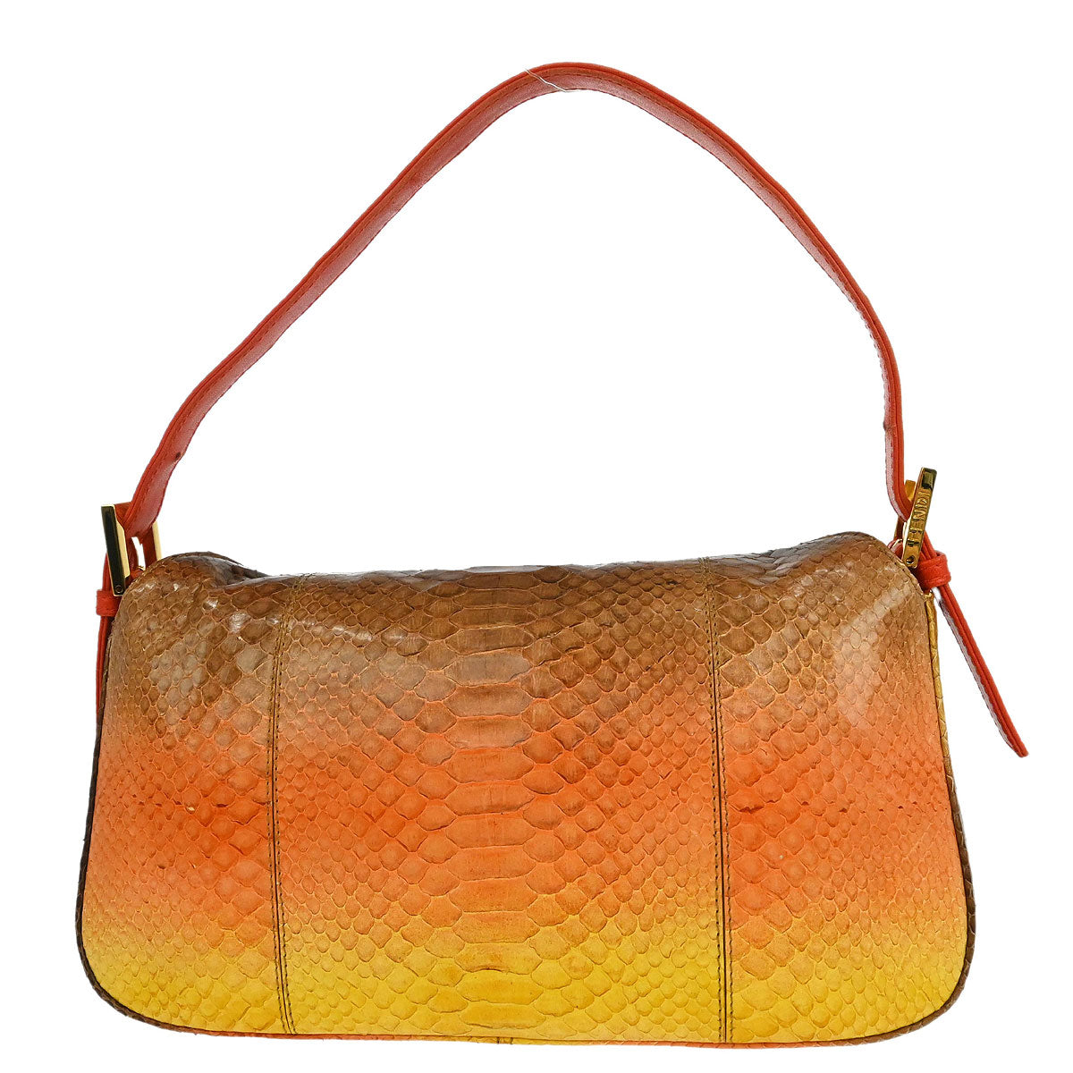 Fendi * Orange Python Handbag