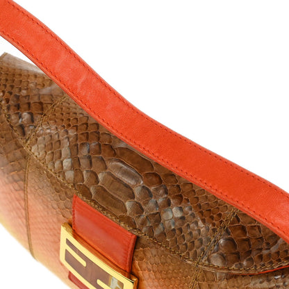Fendi * Orange Python Handbag