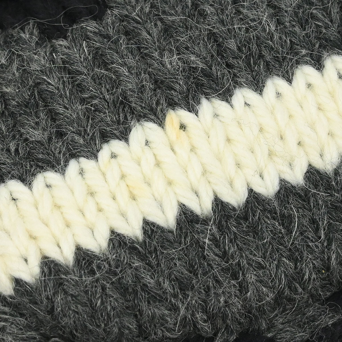 Fendi Gray Wool Baguette Handbag