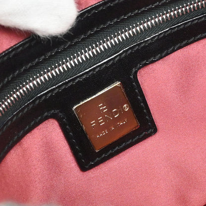 Fendi Gray Wool Baguette Handbag