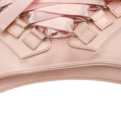Christian Dior Pink Satin Ballet Corset Bag Handbag