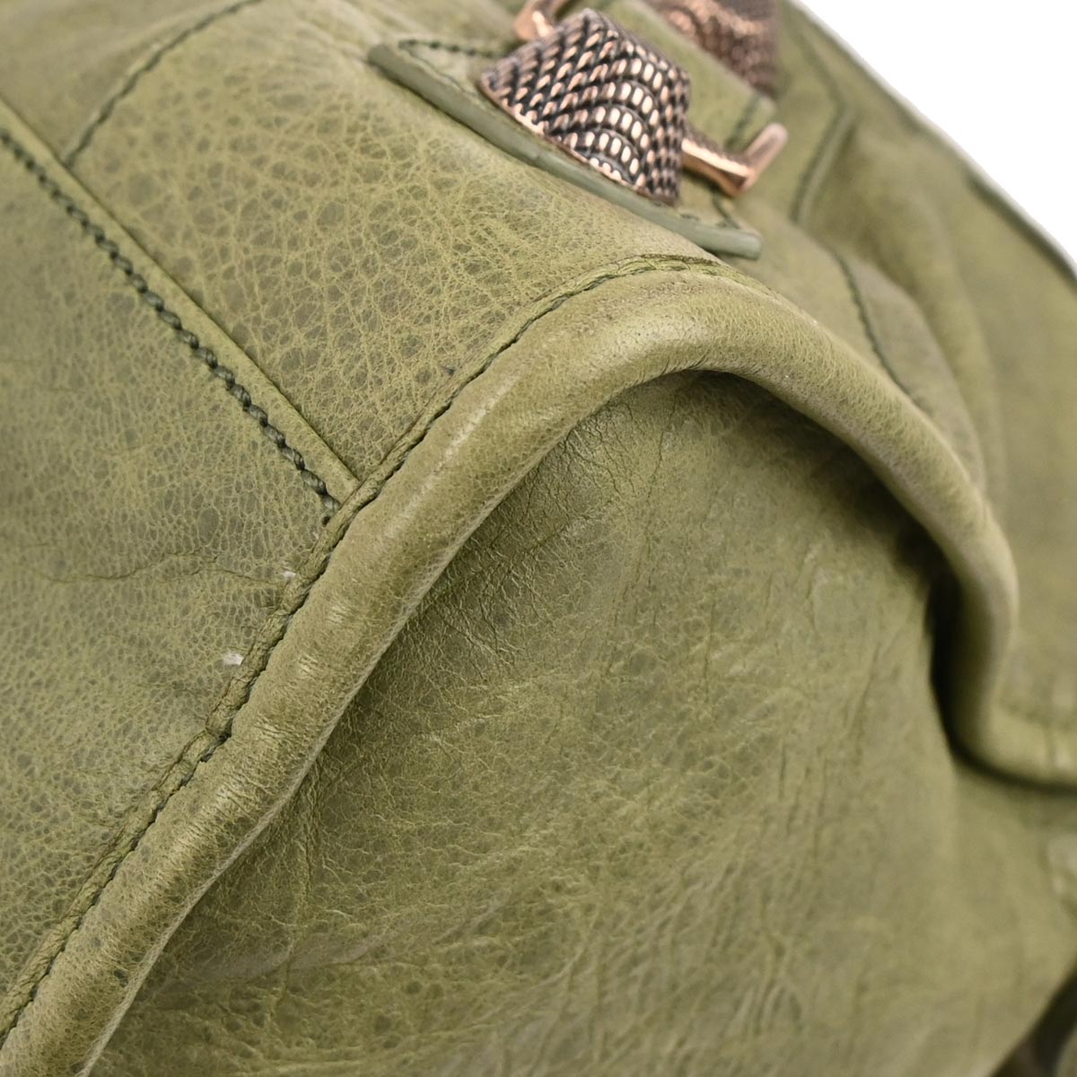 Balenciaga Green Lambskin Giant City 2way Shoulder Handbag