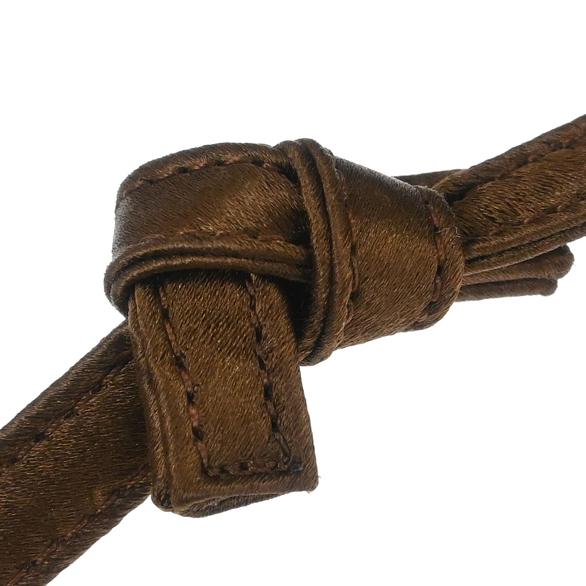 Bottega Veneta Brown Satin Intrecciato Shoulder Bag