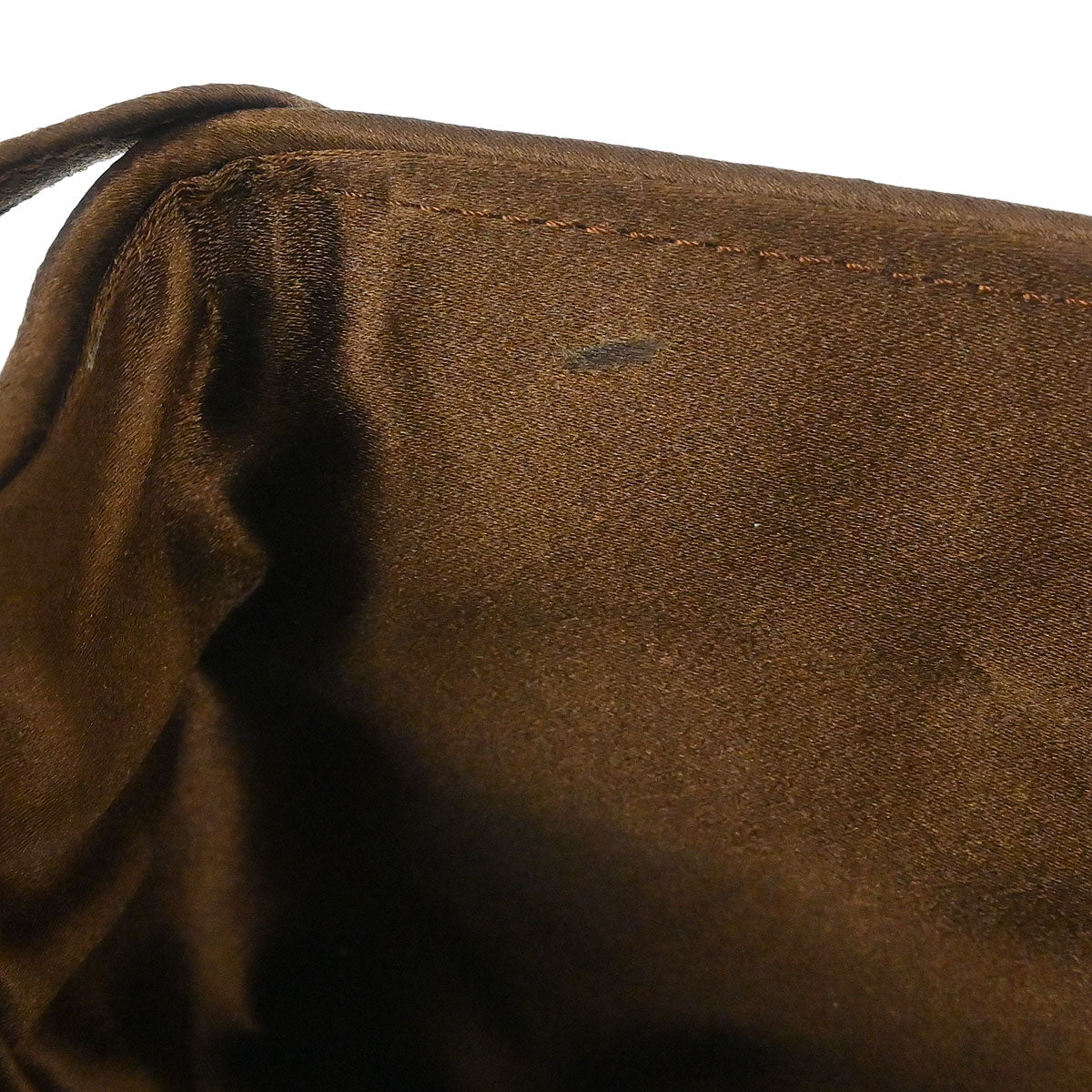 Bottega Veneta Brown Satin Intrecciato Shoulder Bag