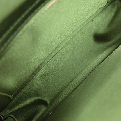 Bottega Veneta Green Satin Velvet Handbag