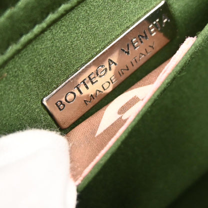 Bottega Veneta Green Satin Velvet Handbag