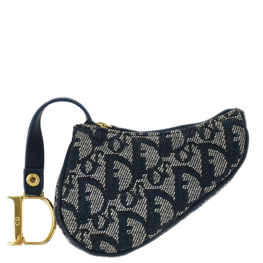 Christian Dior Trotter Saddle Coin Purse Wallet Mini Pouch Bag