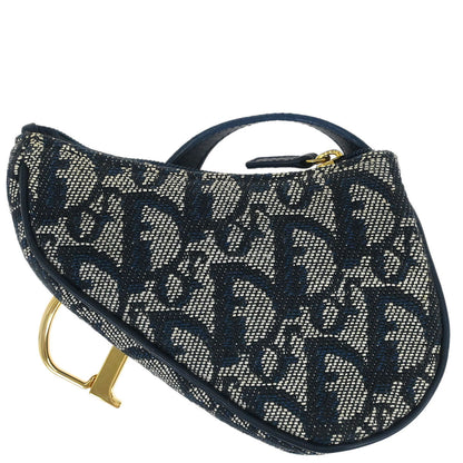 Christian Dior Trotter Saddle Coin Purse Wallet Mini Pouch Bag