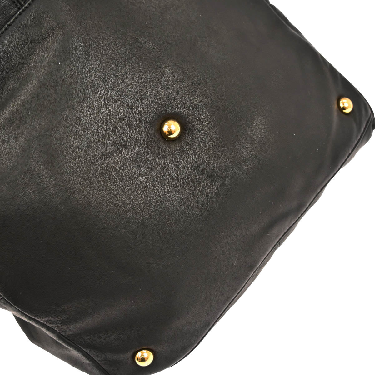 Loewe Black Leather Carrier GM Tote Handbag