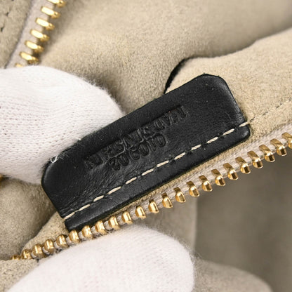 Loewe Black Leather Carrier GM Tote Handbag