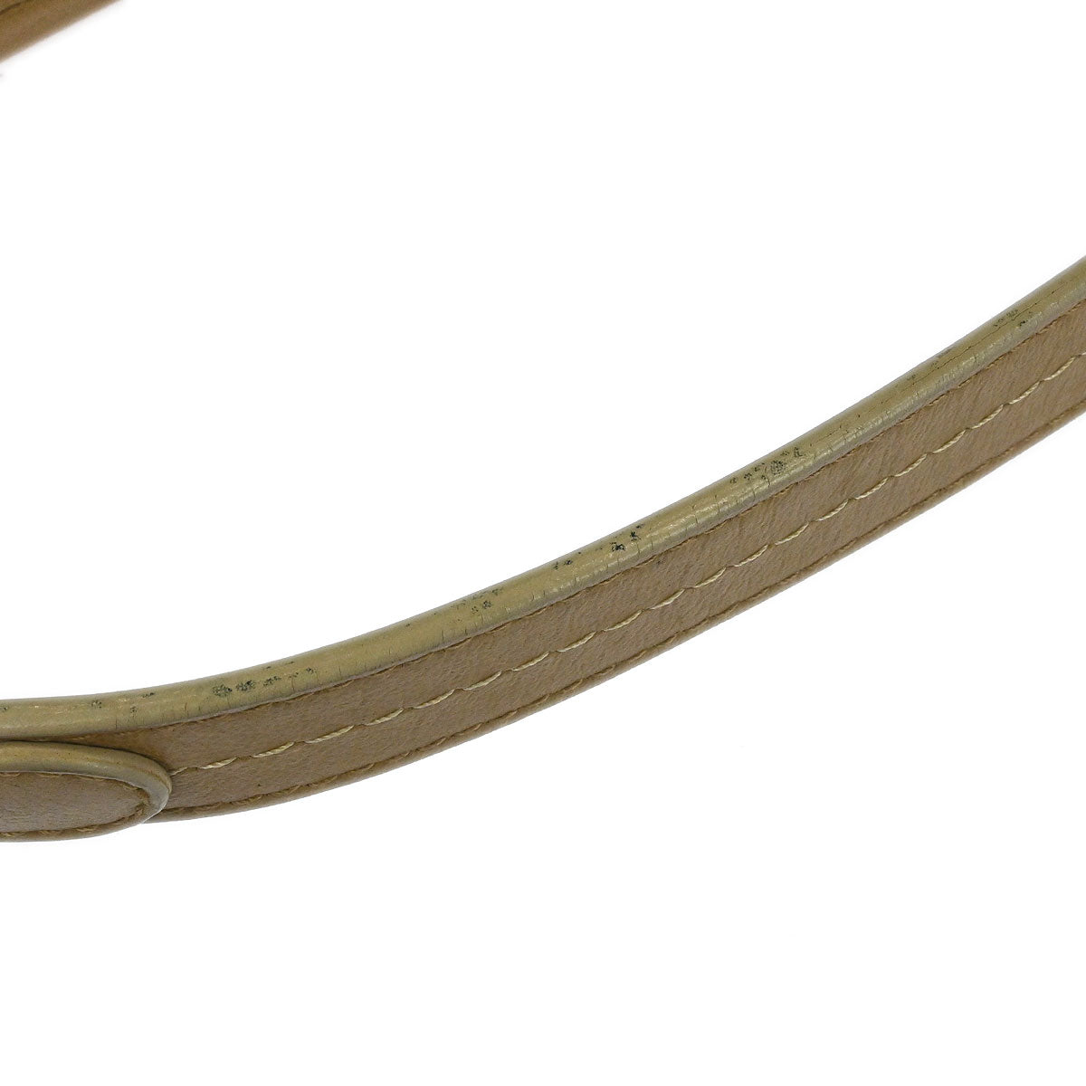 Christian Dior Beige Leather Saddle Handbag