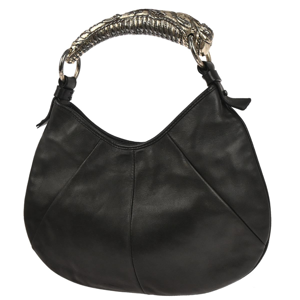 Yves Saint Laurent Black Small Mombasa Hobo Handbag