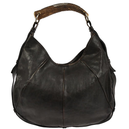 Yves Saint Laurent Brown Medium Mombasa Hobo Handbag