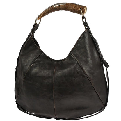 Yves Saint Laurent Brown Medium Mombasa Hobo Handbag