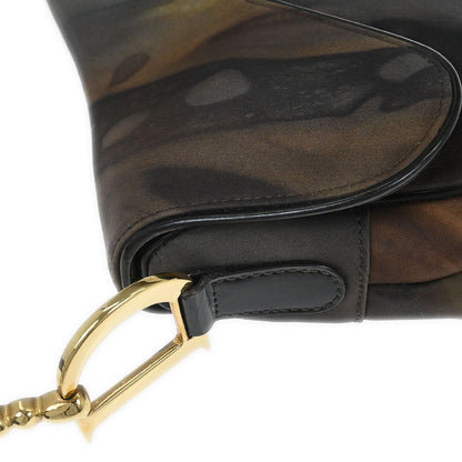 Christian Dior 2001 Brown Double Saddle Handbag