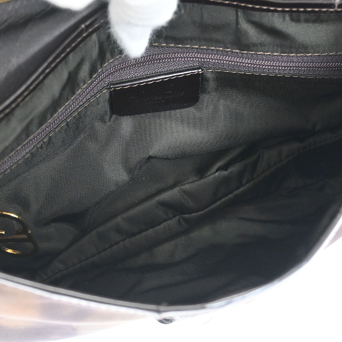 Christian Dior 2001 Brown Double Saddle Handbag