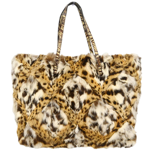 Fendi *Brown Lynxcat Tote Handbag