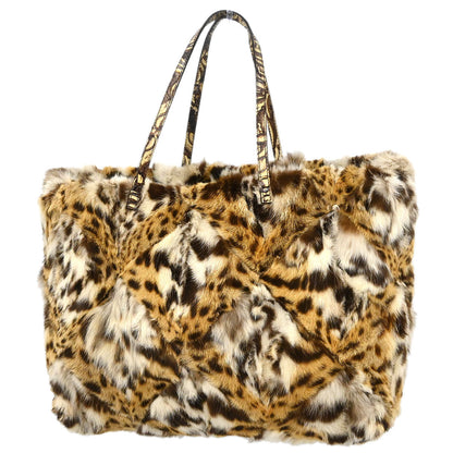 Fendi *Brown Lynxcat Tote Handbag
