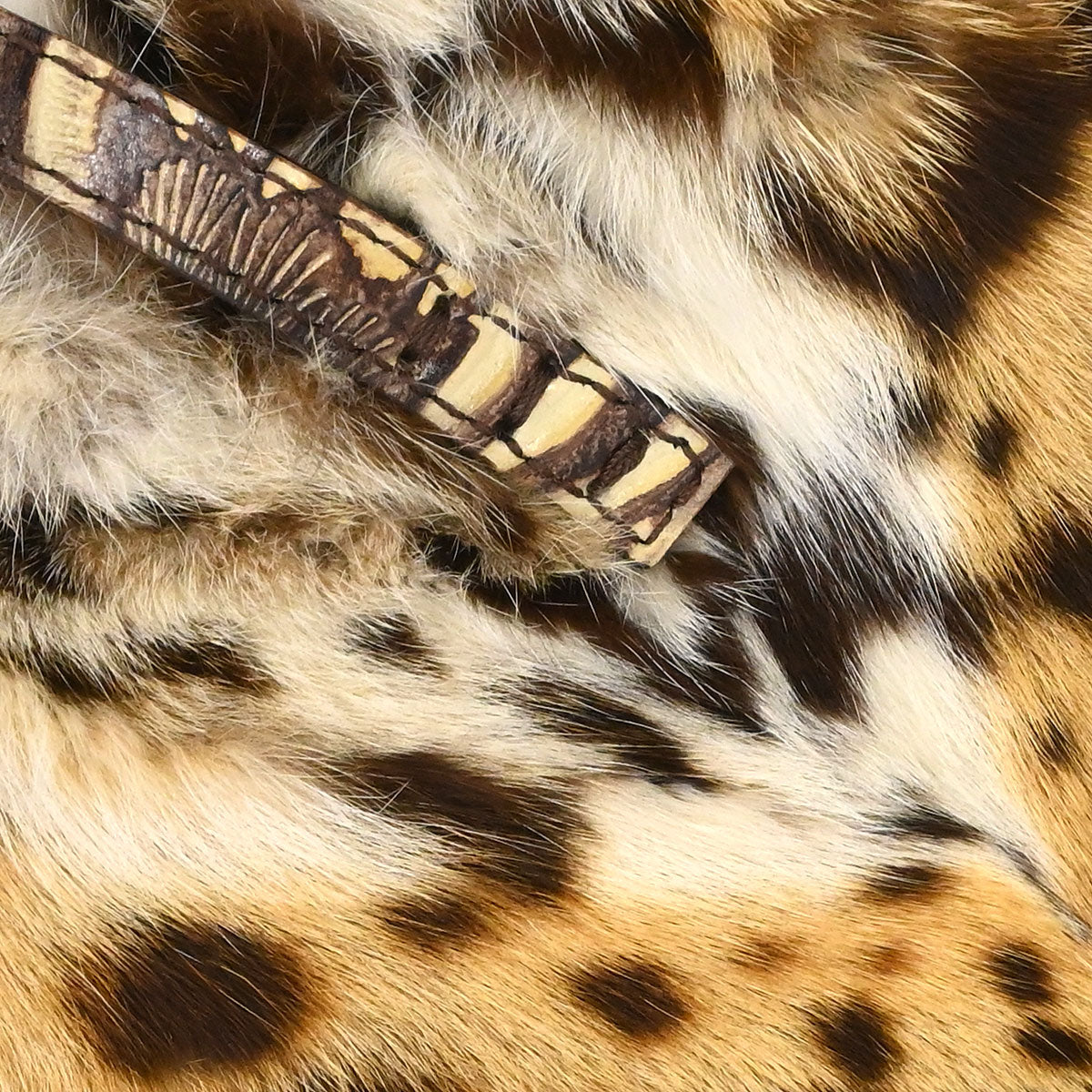 Fendi *Brown Lynxcat Tote Handbag