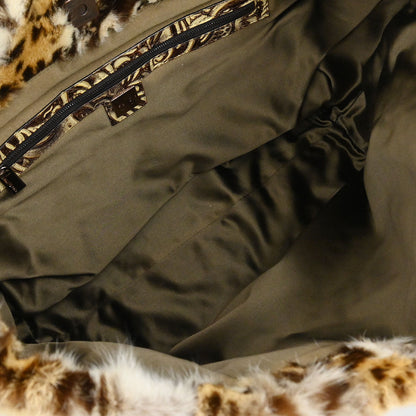 Fendi *Brown Lynxcat Tote Handbag