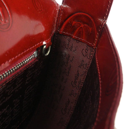 Cartier Bordeaux Patent Leather Happy Birthday Handbag