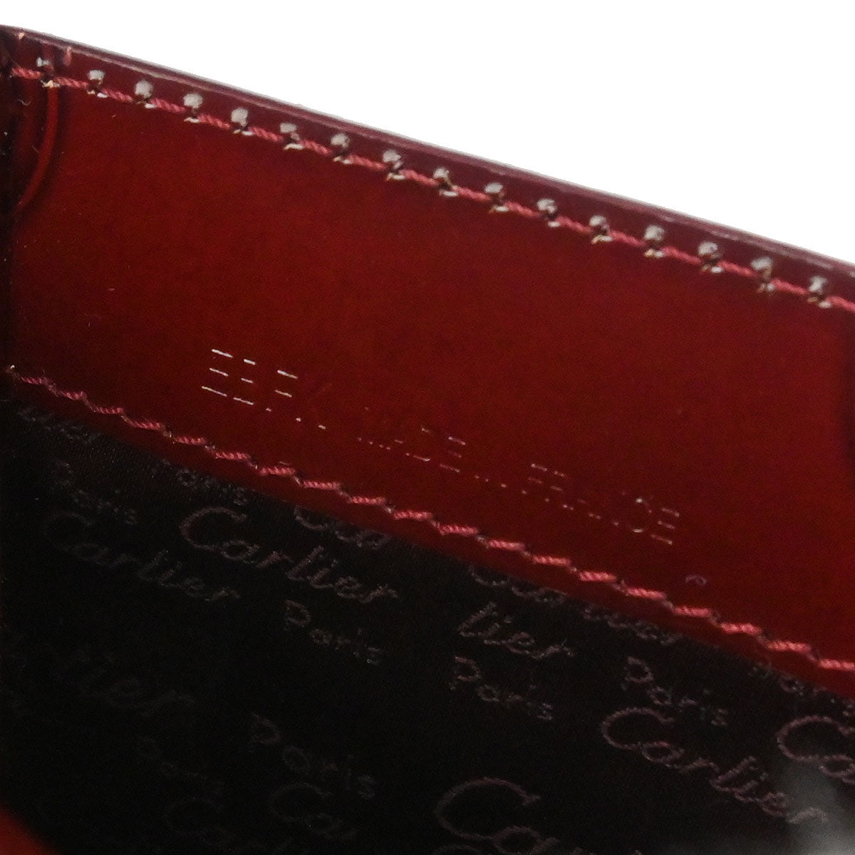Cartier Bordeaux Patent Leather Happy Birthday Handbag