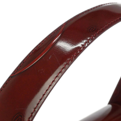 Cartier Bordeaux Patent Leather Happy Birthday Handbag