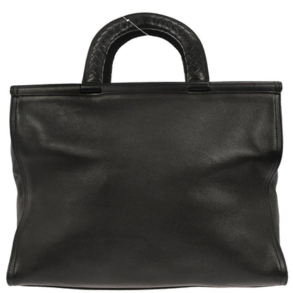 Bottega Veneta Black Intrecciato Tote Bag