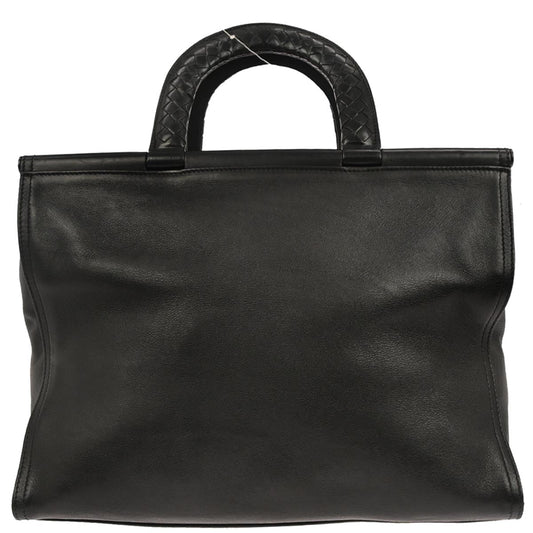 Bottega Veneta Black Intrecciato Tote Bag