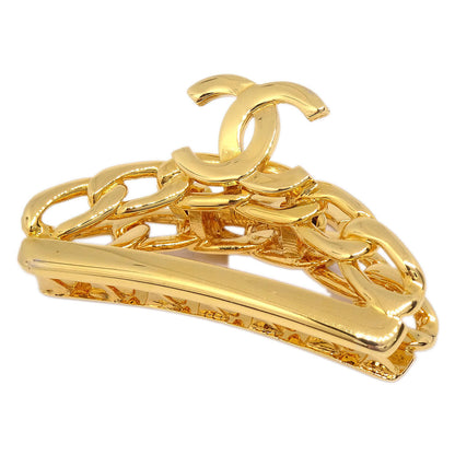 Chanel Hair Clip Hair Accessories Gold 98P