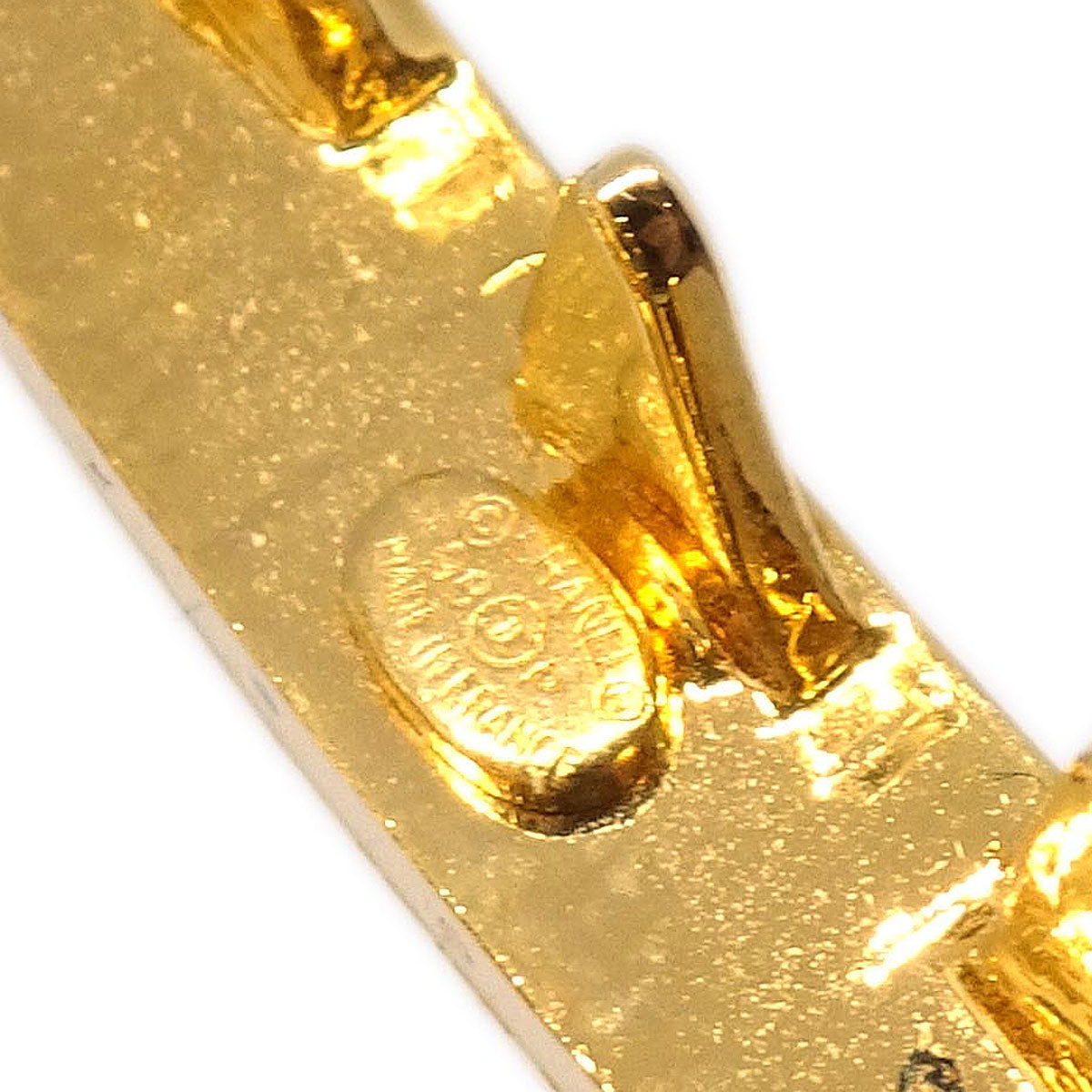 Chanel Hair Clip Hair Accessories Gold 98P