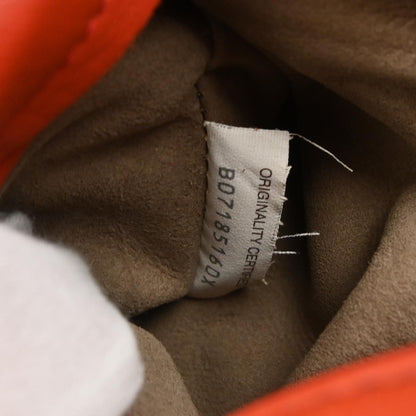 Bottega Veneta Red Lambskin Intrecciato Handbag