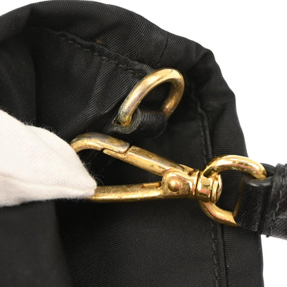 Prada Black Nylon 2way Tote Shoulder Handbag