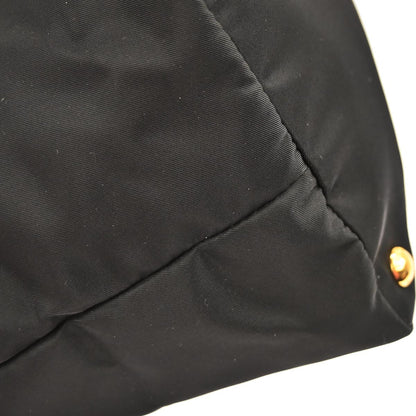 Prada Black Nylon 2way Tote Shoulder Handbag