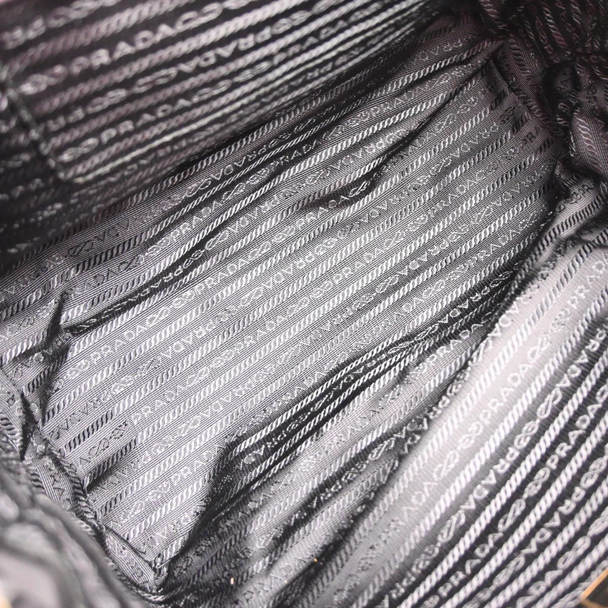 Prada Black Nylon 2way Tote Shoulder Handbag