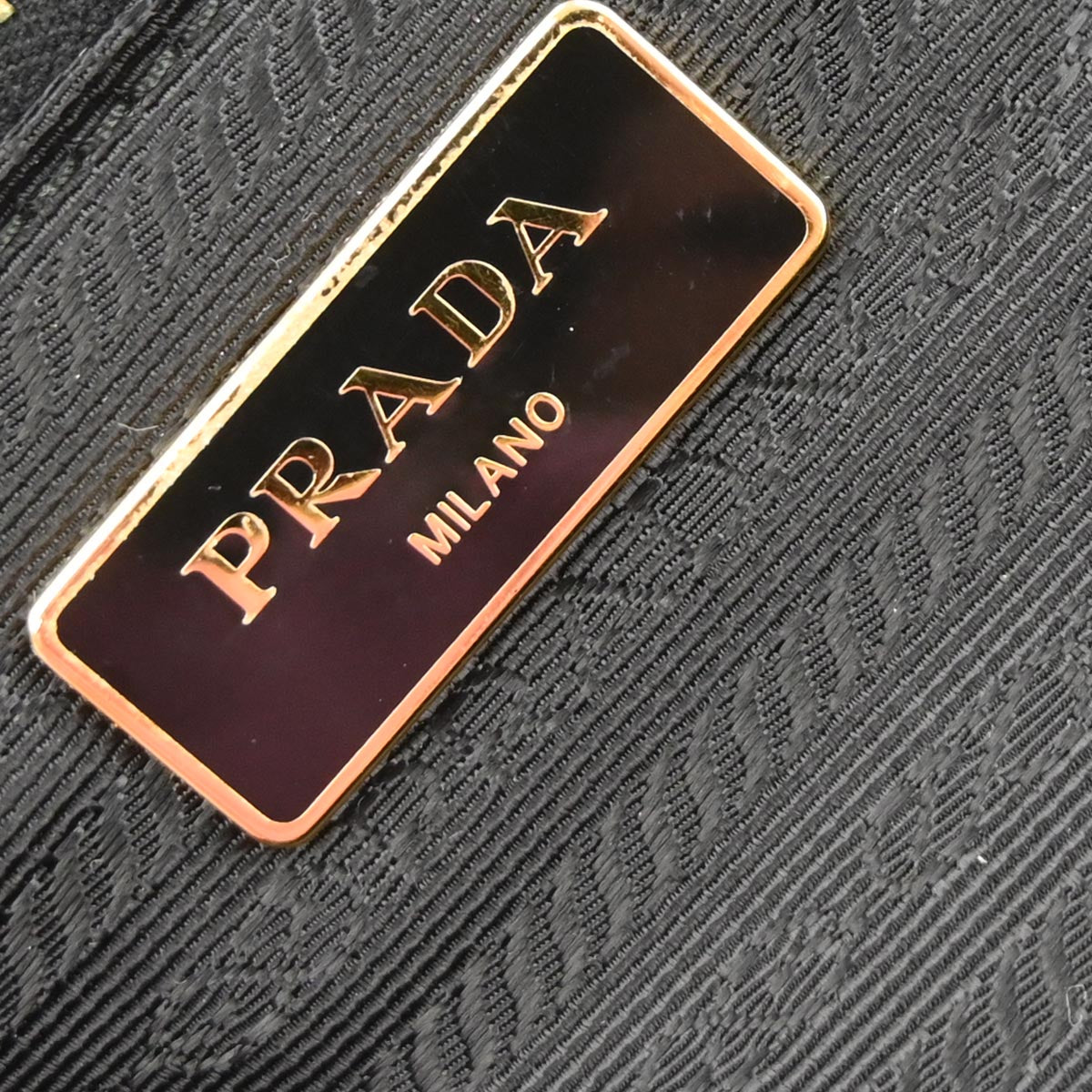 Prada Black Nylon 2way Tote Shoulder Handbag