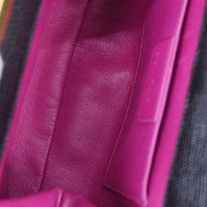 Bvlgari * Black Satin Lizard Handbag