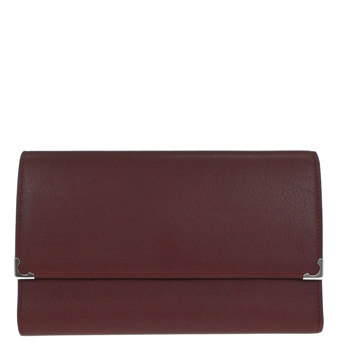 Cartier Wallet Leather Bordeaux
